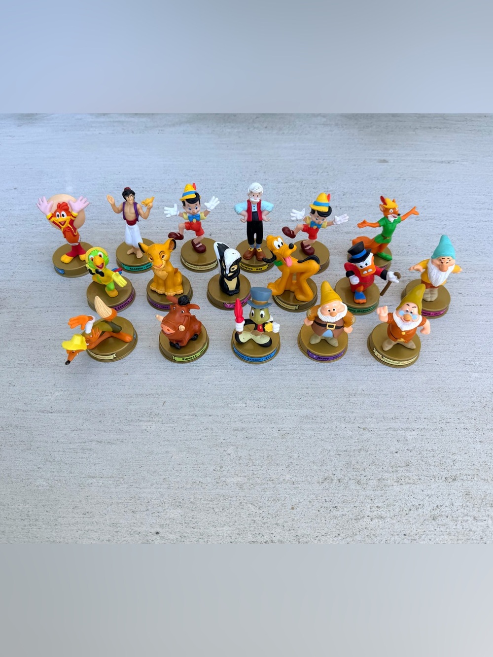 Mcdonald's Disney 100 Years of Magic Figurines 2002 Lot of 17 Different Figures